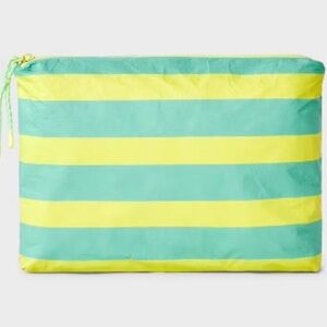 JoyLab Green and Yellow Striped Clutch